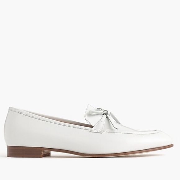 J. Crew Shoes - NIB Jcrew academy loafers in leather grey white
